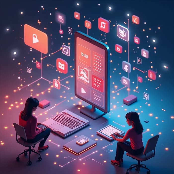 Social Media Marketing illustration